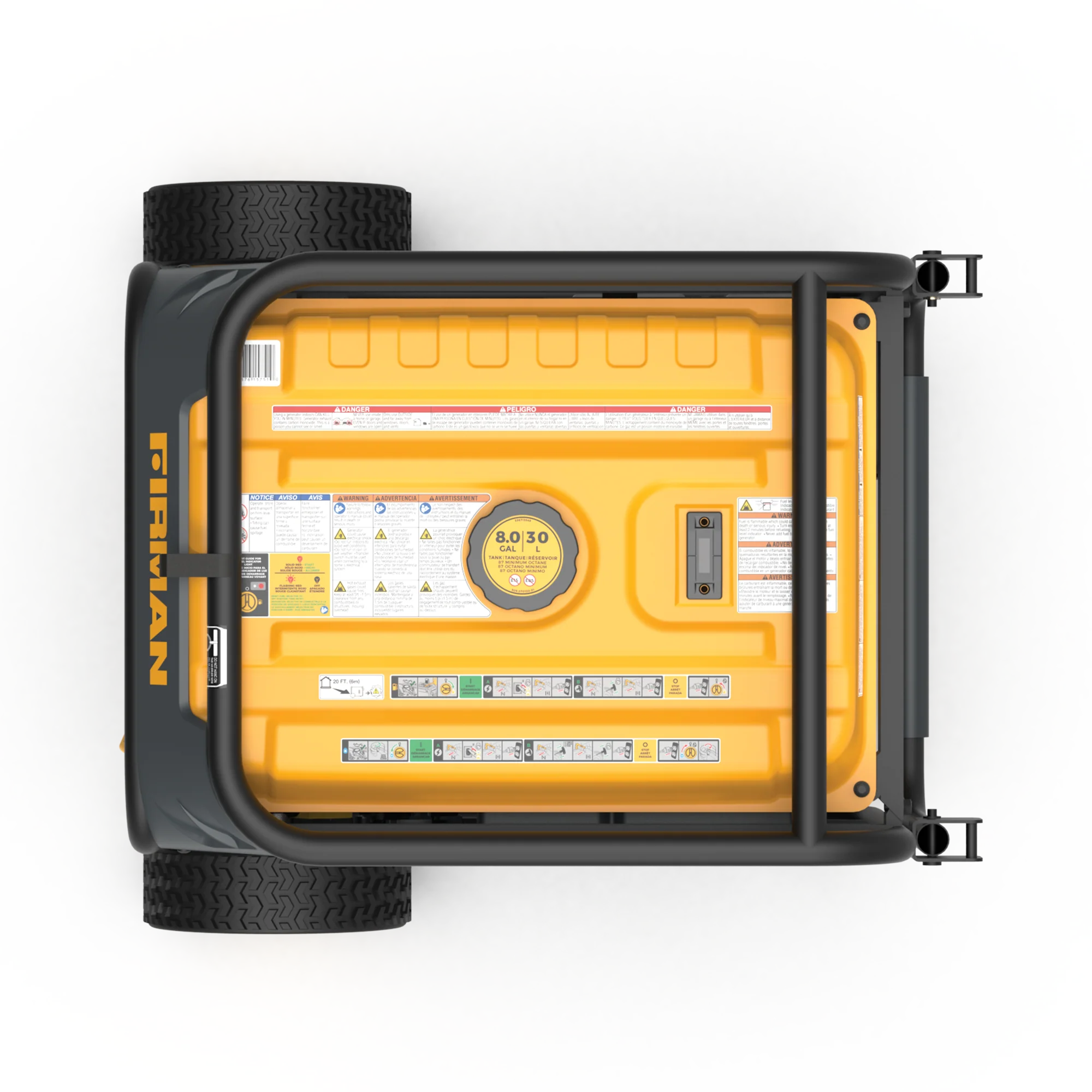 Dual Fuel Portable Generator 5700W Electric Start 120/240V