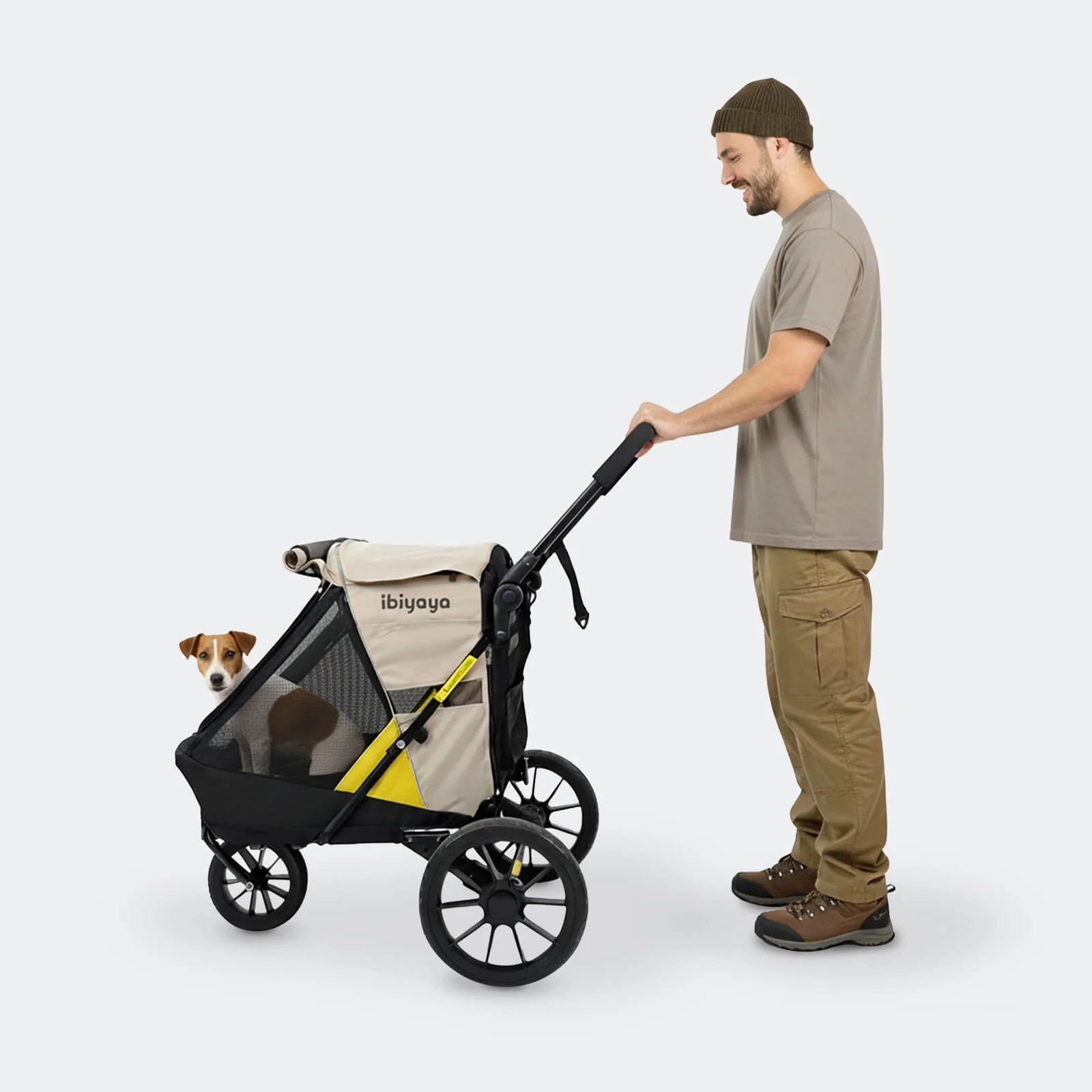 Minika 3-in-1 Pet Stroller System Foldable Dog Bicycle Trailer & Soft Crate Kennel 