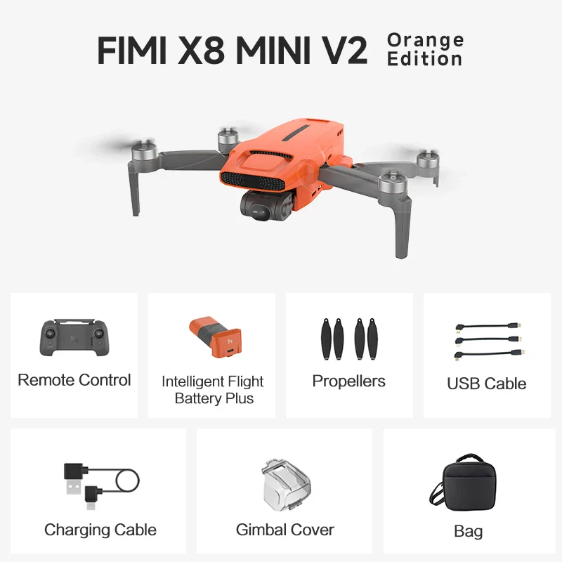 FIMI X8 Pro Drone - 15KM Range 4K 3-axis Gimbal camera Obstacle Sensing GPS Drone