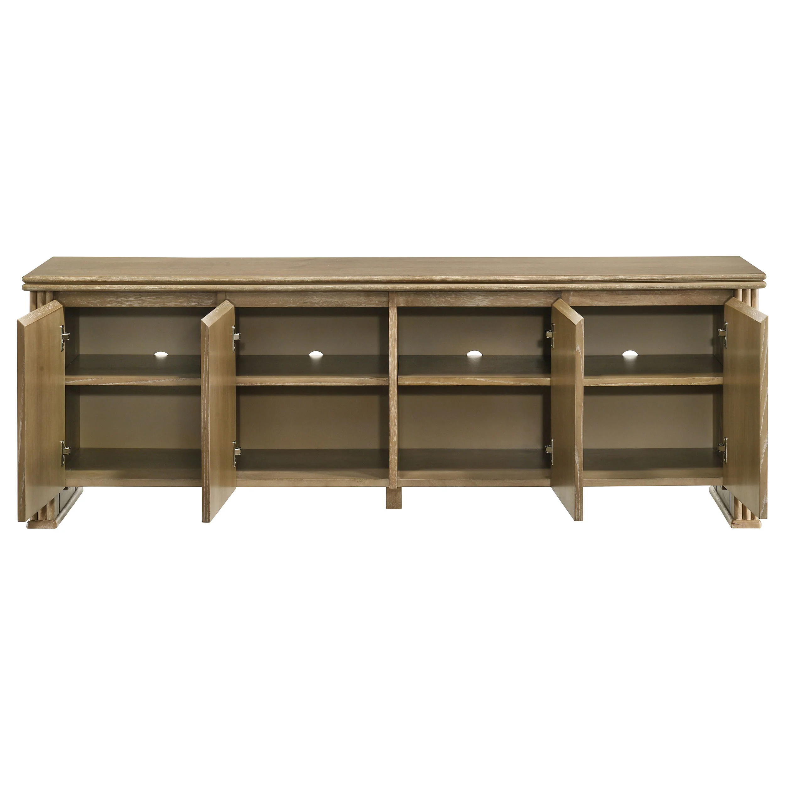 Adina 70-inch TV Stand Media Console Distressed Light Brown