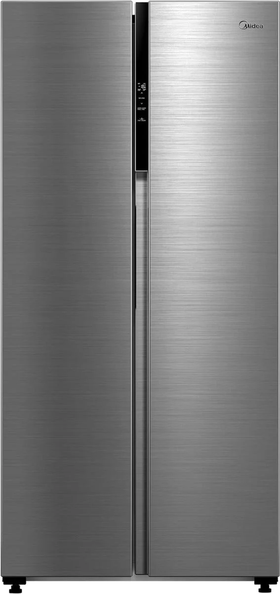 Midea 220 volts Side by Side refrigerator Fridge 460 liter Silver 220v 240 volts 50 hz MDRS619FGF46220v