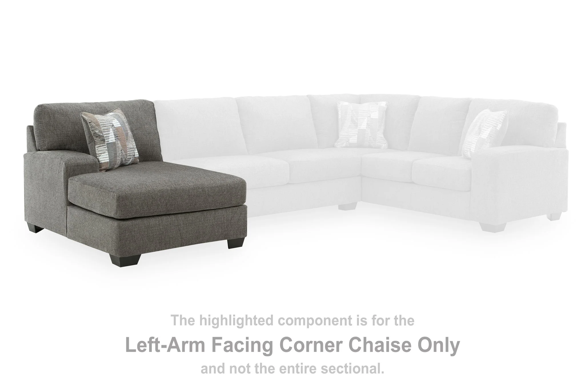 Clarington - LAF Corner Chaise - Greystone
