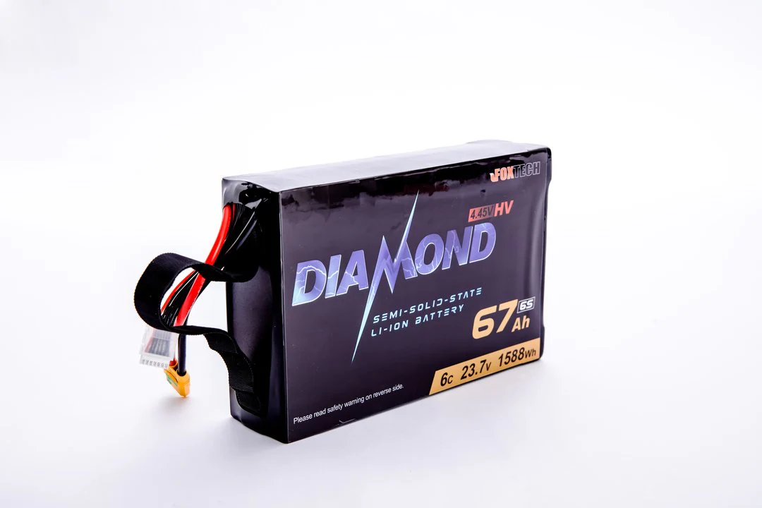 Diamond HVT Series 6S HV 23.7V Semi Solid State Li-ion Battery - 22Ah 44Ah 67Ah 4.45V/Cell Ultra-Low Temperature -40℃~60℃ Lithium Battery for UAV Drone