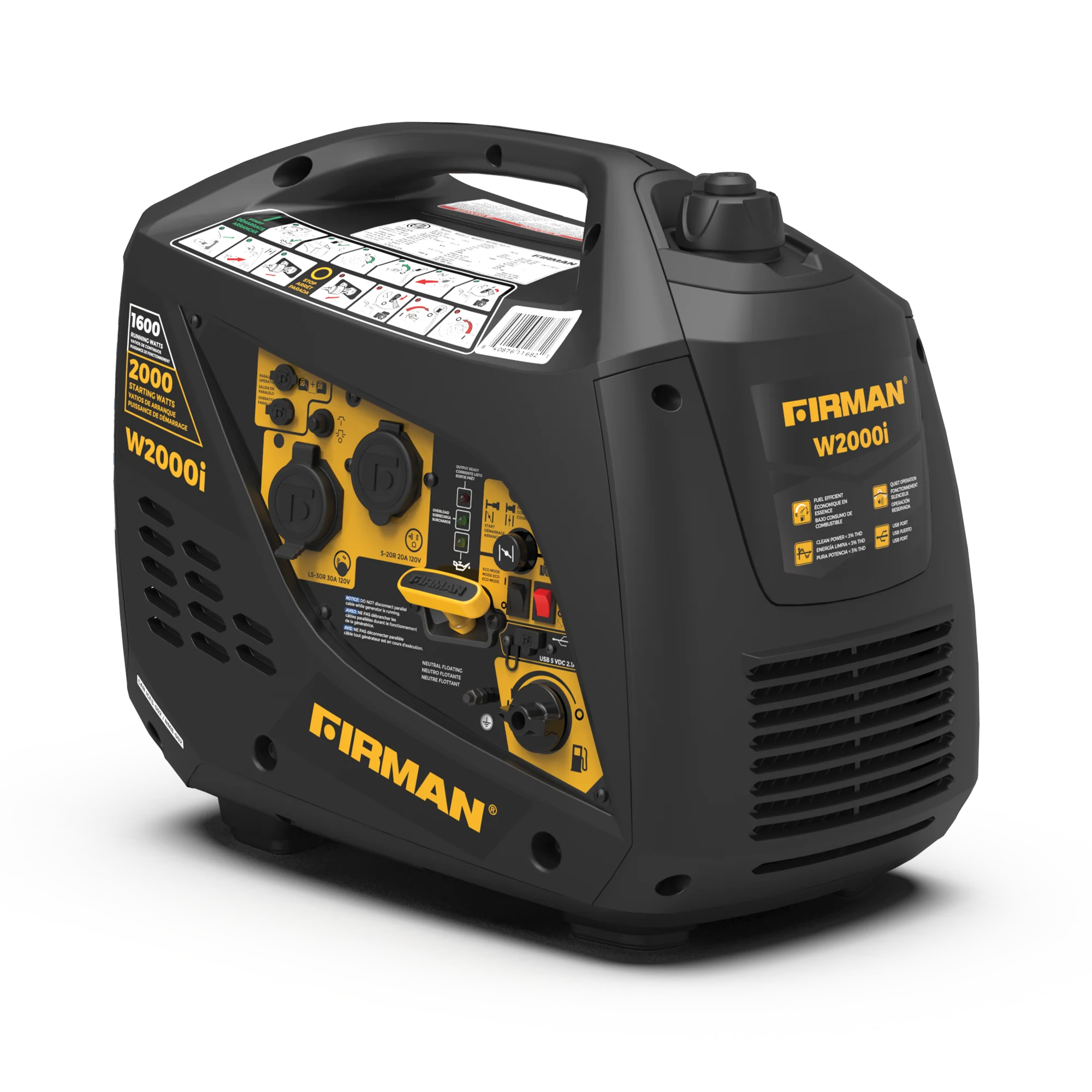 Inverter Portable Generator 2000/1600W Recoil Start