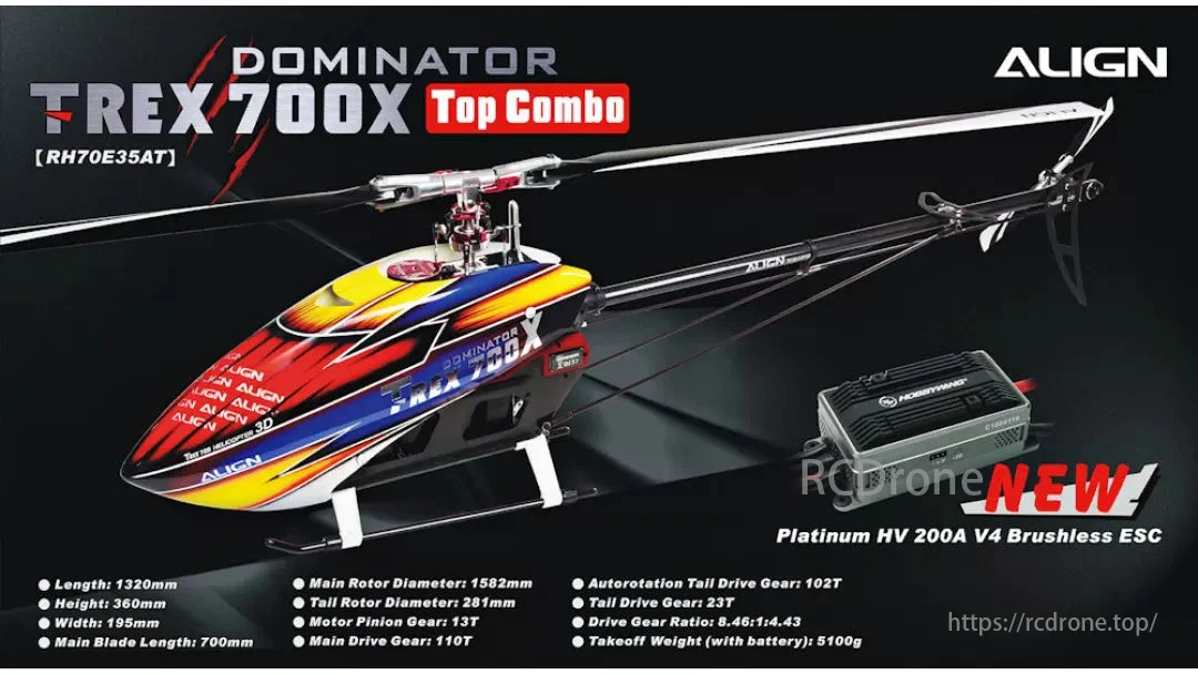 Align T-REX 700X Domintor RC Helicopter Kit / Super / Top / RTF Combo