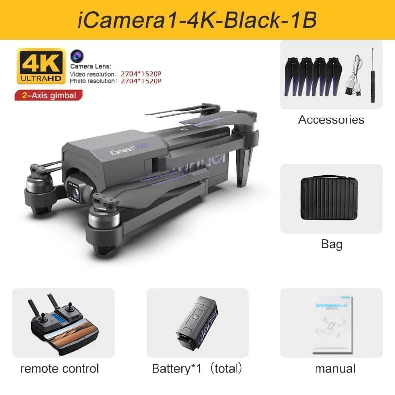 2023 New GPS Drone 4K HD Camera gps 5G Wifi Anti-Shake 2-Axis Gimabal Dron Brushless Motor 5KM RC Quadcopter Toy Gifts Professional Camera Drone