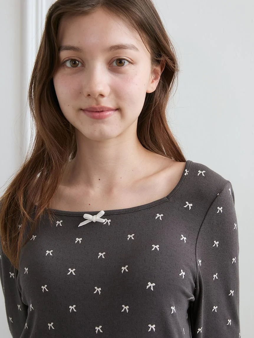 Soft Ribbed Ribbon Pullover