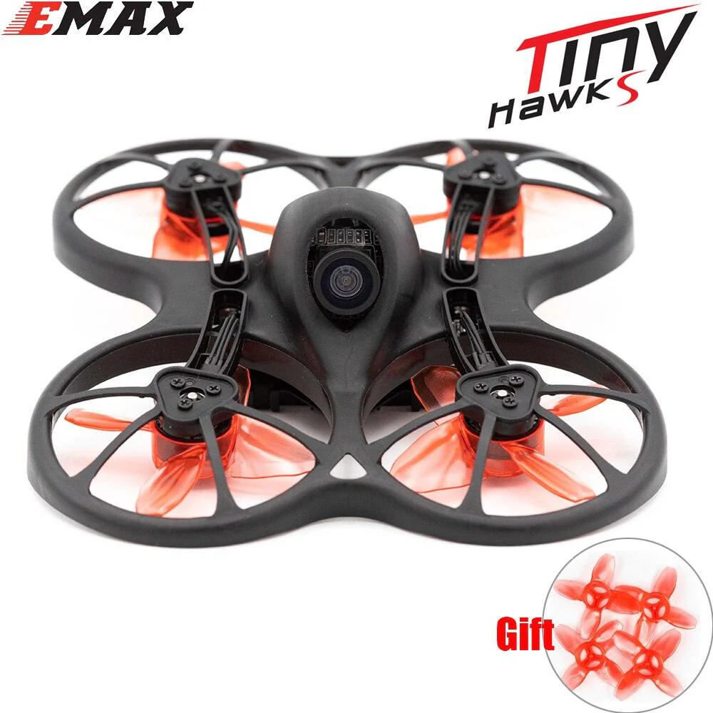 Emax 2S Tinyhawk S Mini FPV Racing Drone - With Camera 0802 15500KV Brushless Motor Support 1/2S Battery 5.8G FPV Glasses RC Plane