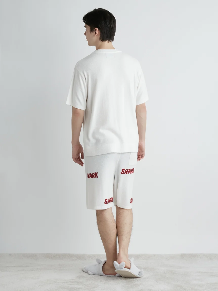 COOL SHARK Logo Jacquard Mens Lounge Shorts