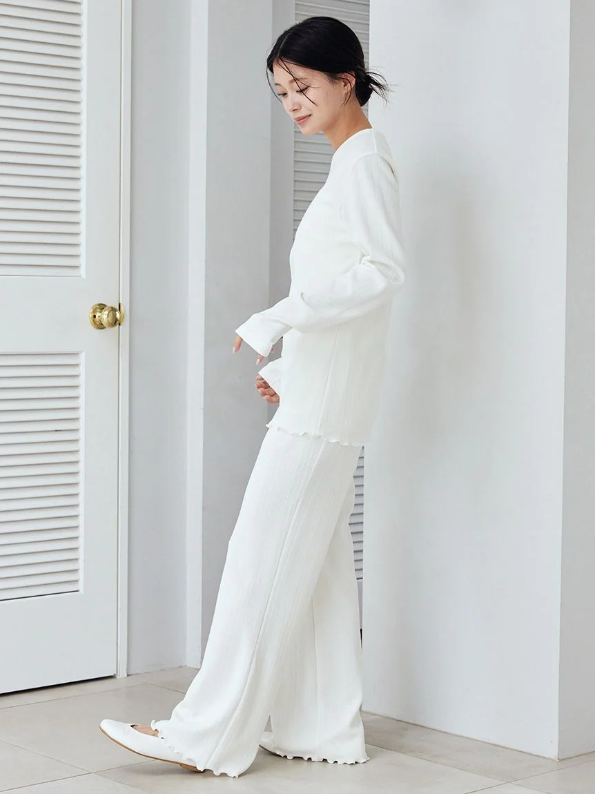 Heart Aran Cut-and-sew Pants