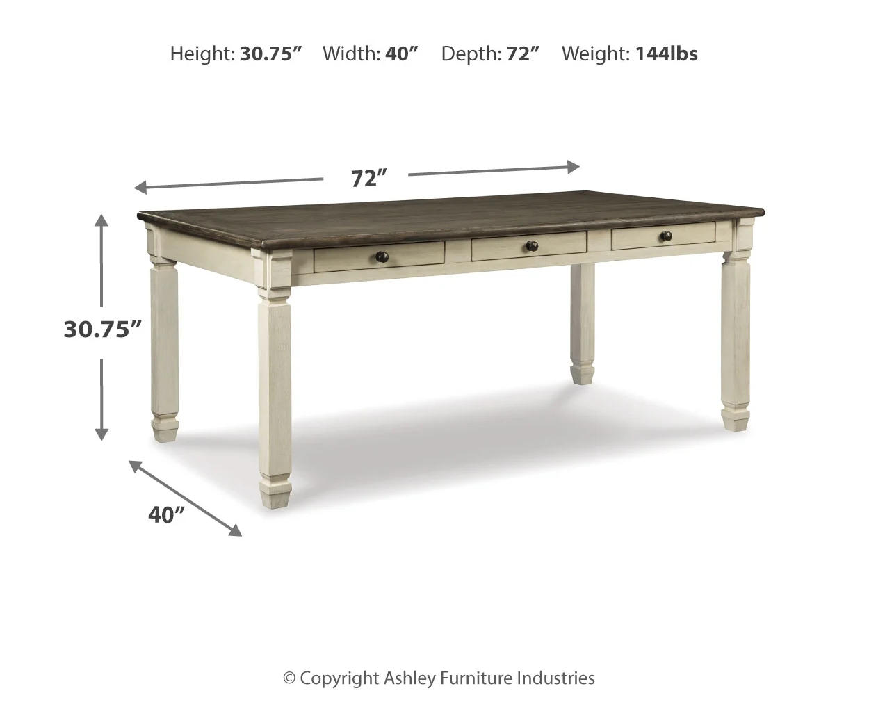 Bolanburg Counter Height Dining Table and Barstools