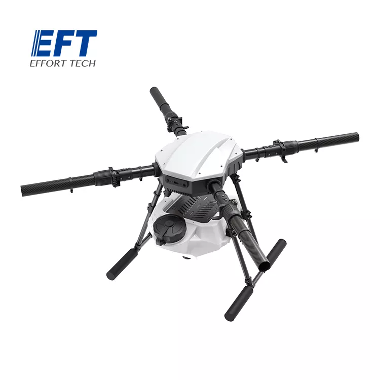 EFT E410P 10L Agriculture Drone - 4 Axis Agriculture Drone frame  10L Water Tank 30inch Propeller Compact With Hobbywing X8, JIYI K3A Pro,Skydroid H12