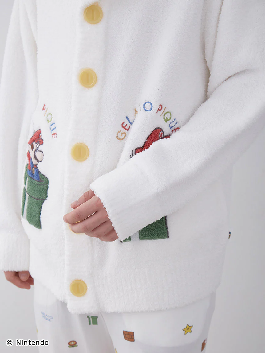 SUPER MARIO™️ UNISEX Baby Moco Jacquard Shawl Cardigan