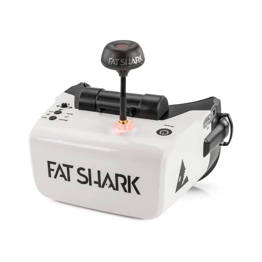 Fat Shark Scout FPV Goggles with 50° FOV, DVR, Diversity RX, Built-in Battery for Analog 5.8GHz FPV