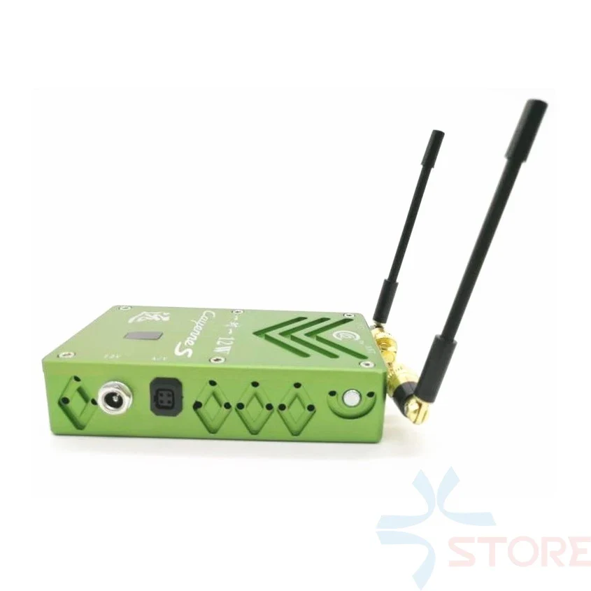 1.2G 12W 6CH VTX / VRX - No delay Not interference Long Distance 1.2g 12000mW Video Audio Transmitter transmission cctv transceiver