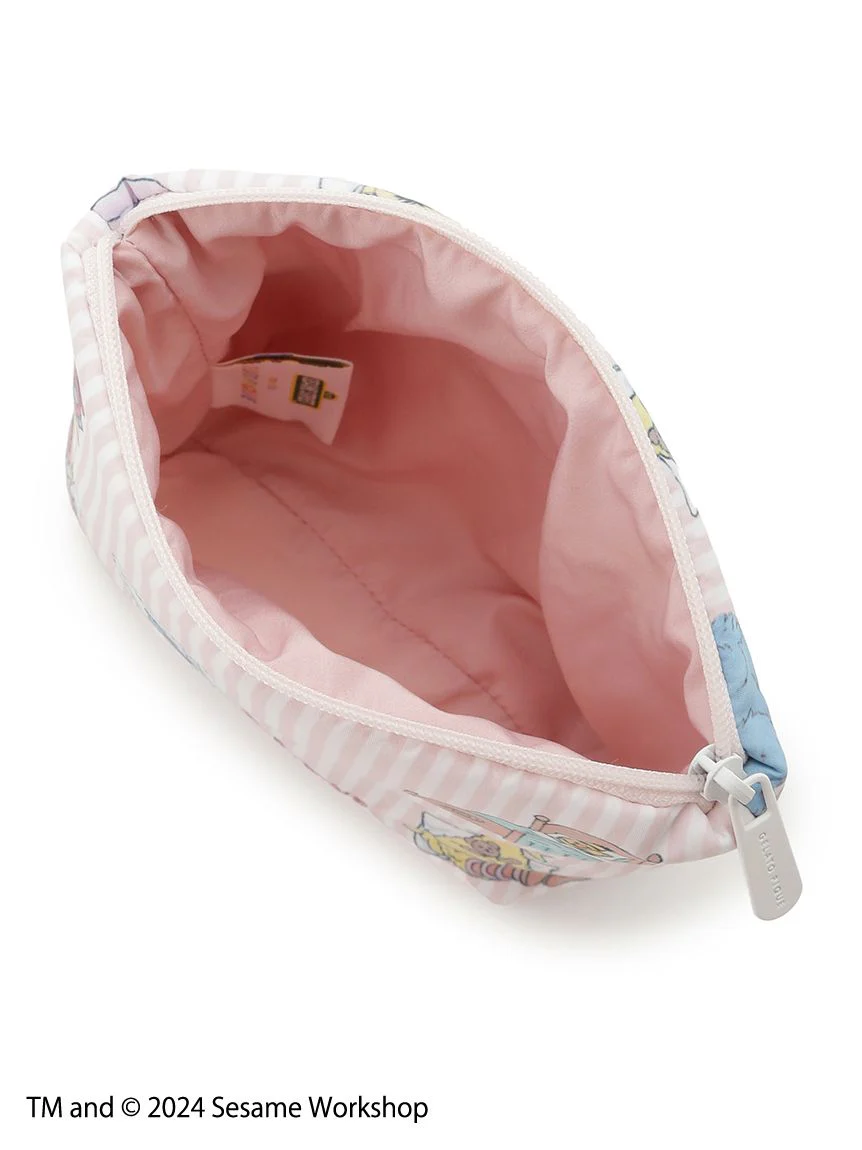 【SESAME STREET】 Character Zipper Pouch