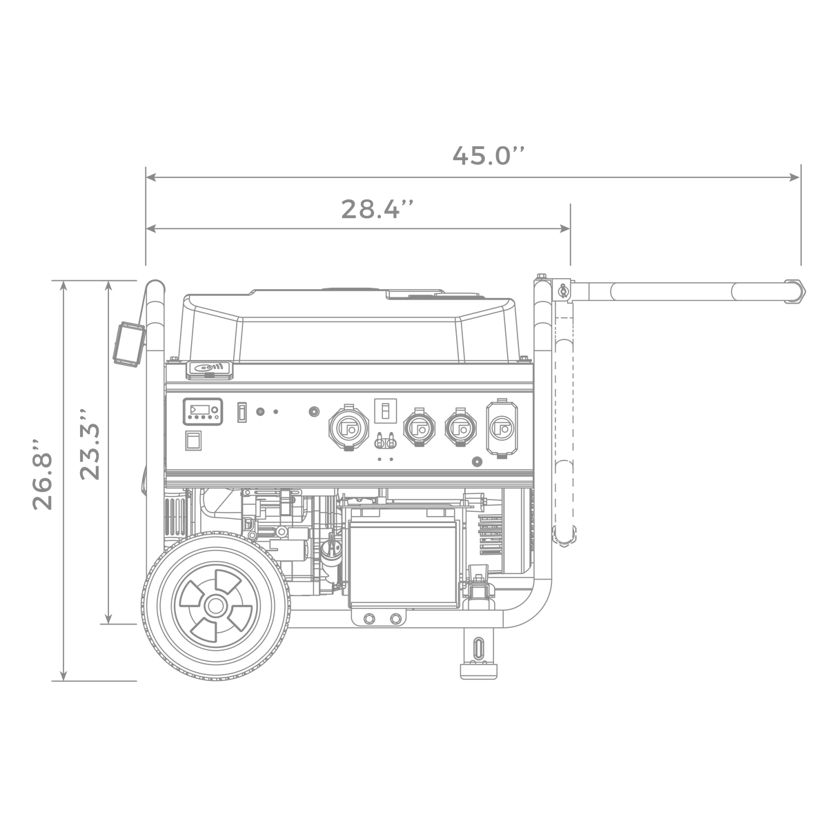 Gas Portable Generator 10000W Remote Start 120/240V