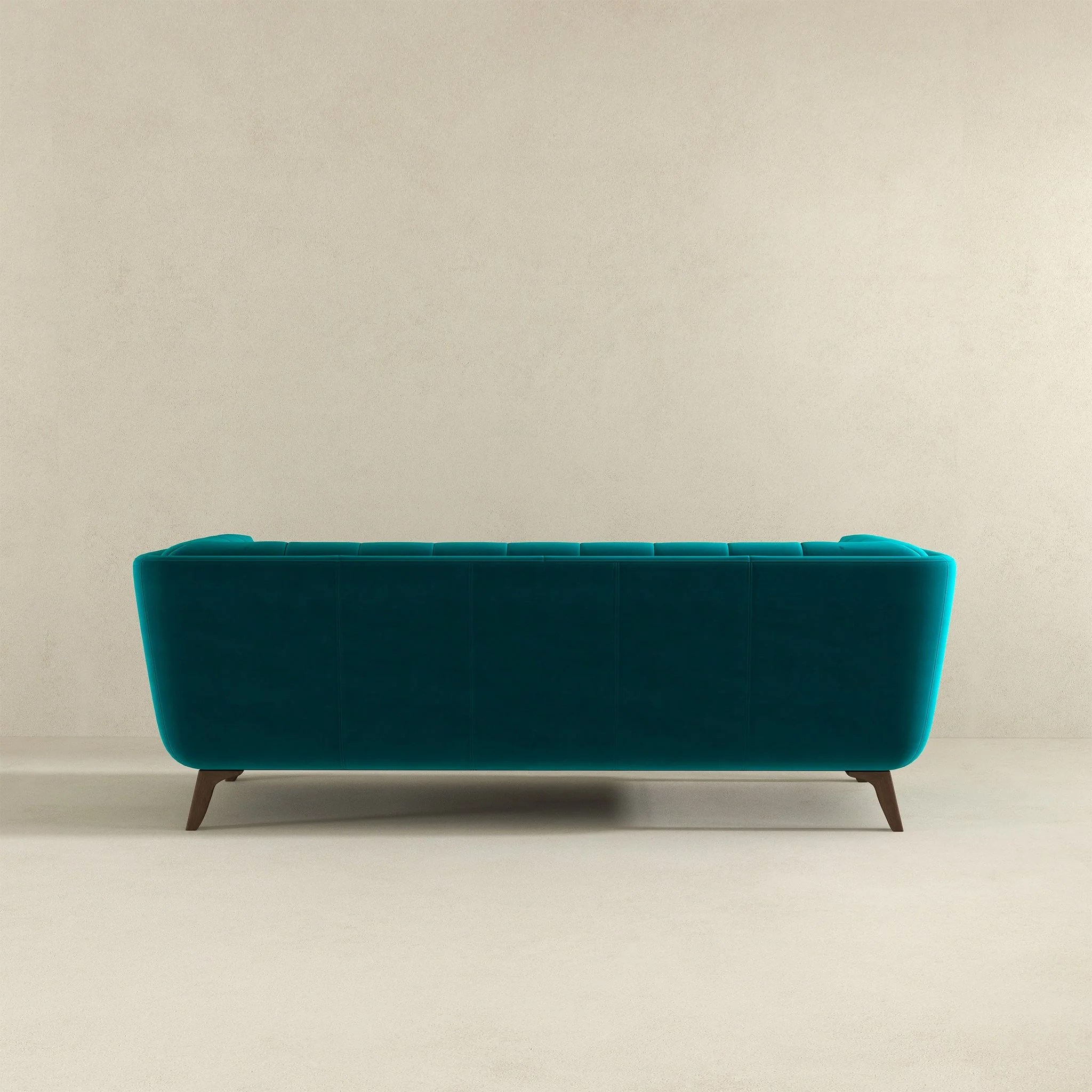 Addison Large Teal Velvet Sofa