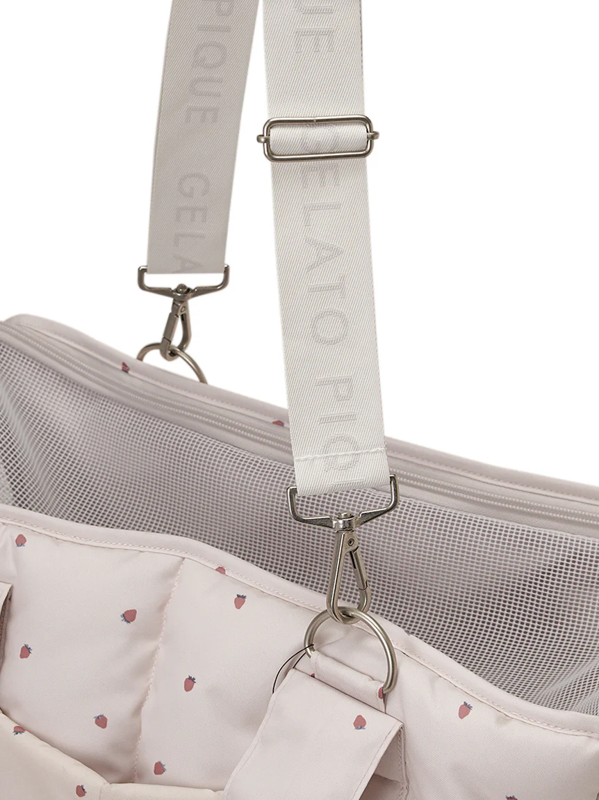 【CAT&DOG】Strawberry Quilting Carrier Bag