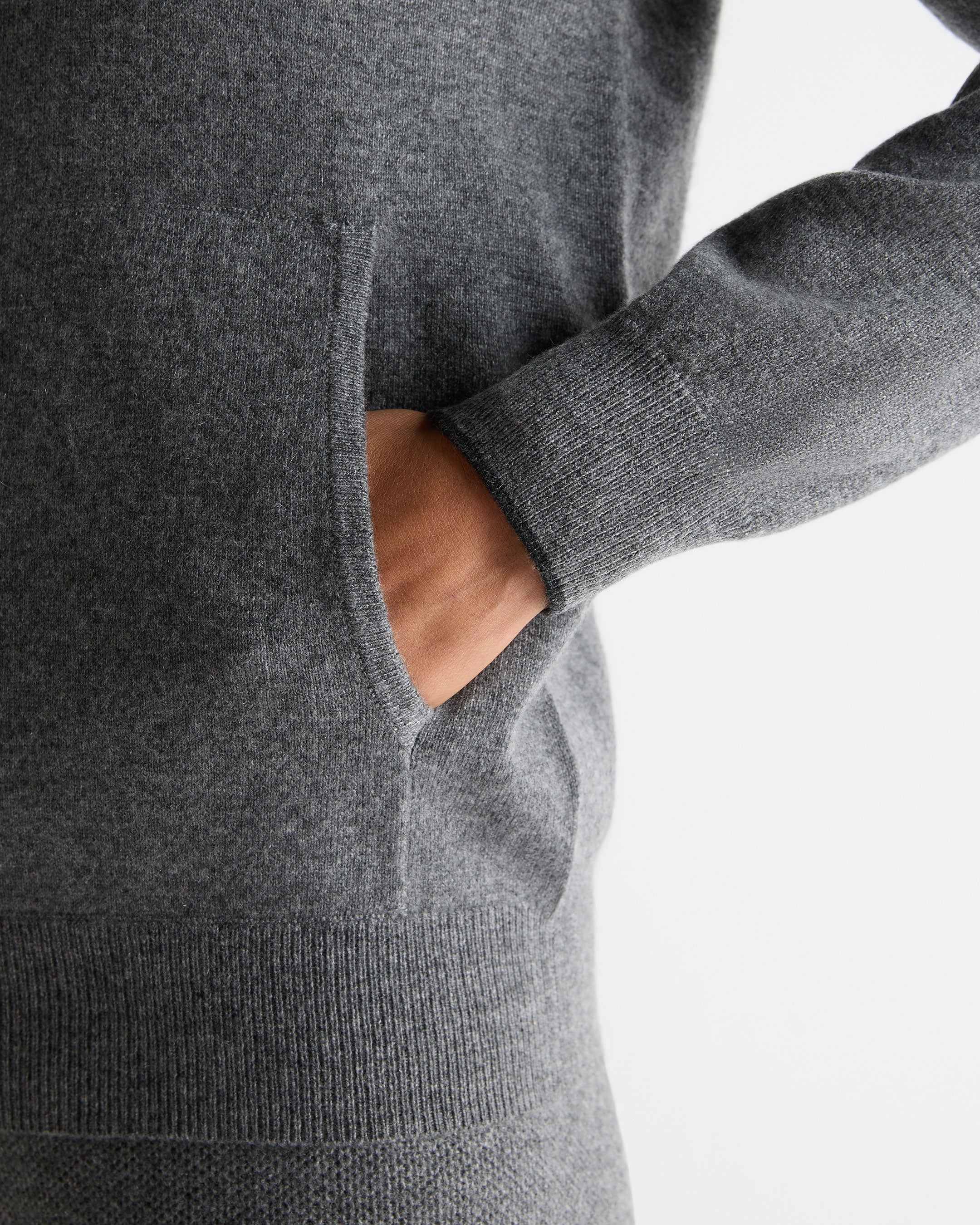 Women's Ada Cashmere Hoodie Elephant Grey