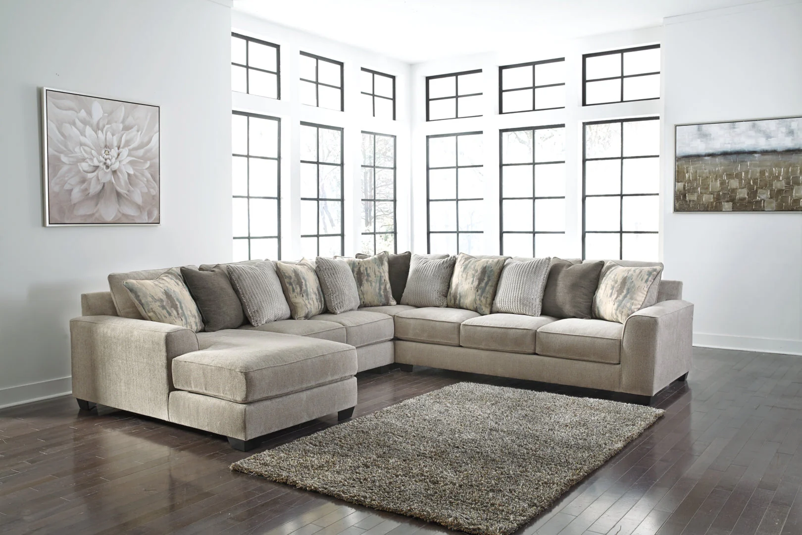 Ardsley 3-Piece Sectional with Ottoman