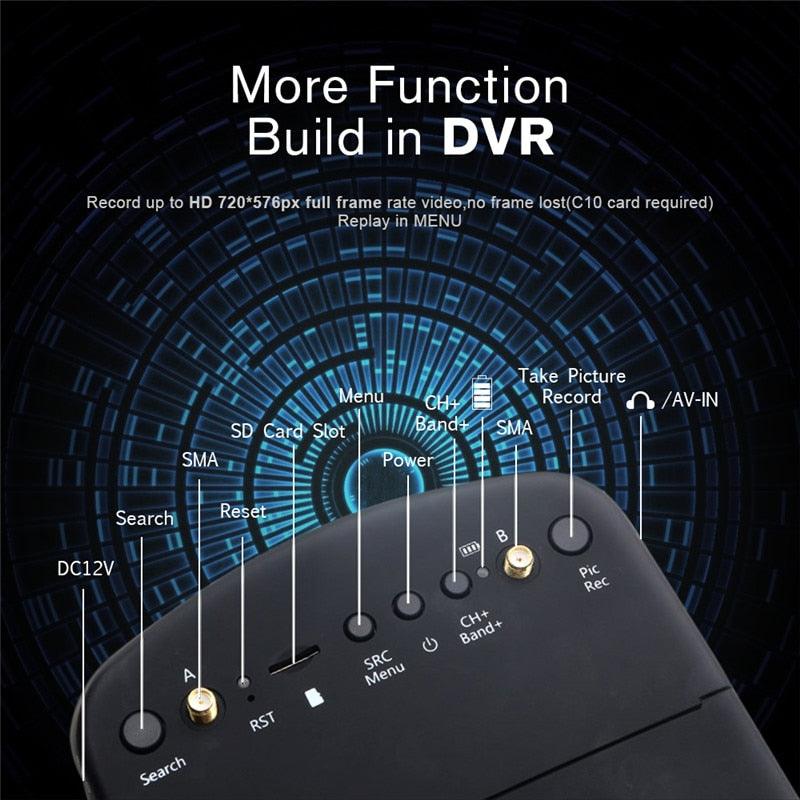 Eachine EV800D FPV Goggle - 5.8G 40CH 5 Inch 800*480 Video Headset HD DVR Diversity FPV Drone Goggles With Battery For RC Model RC Drone Parts