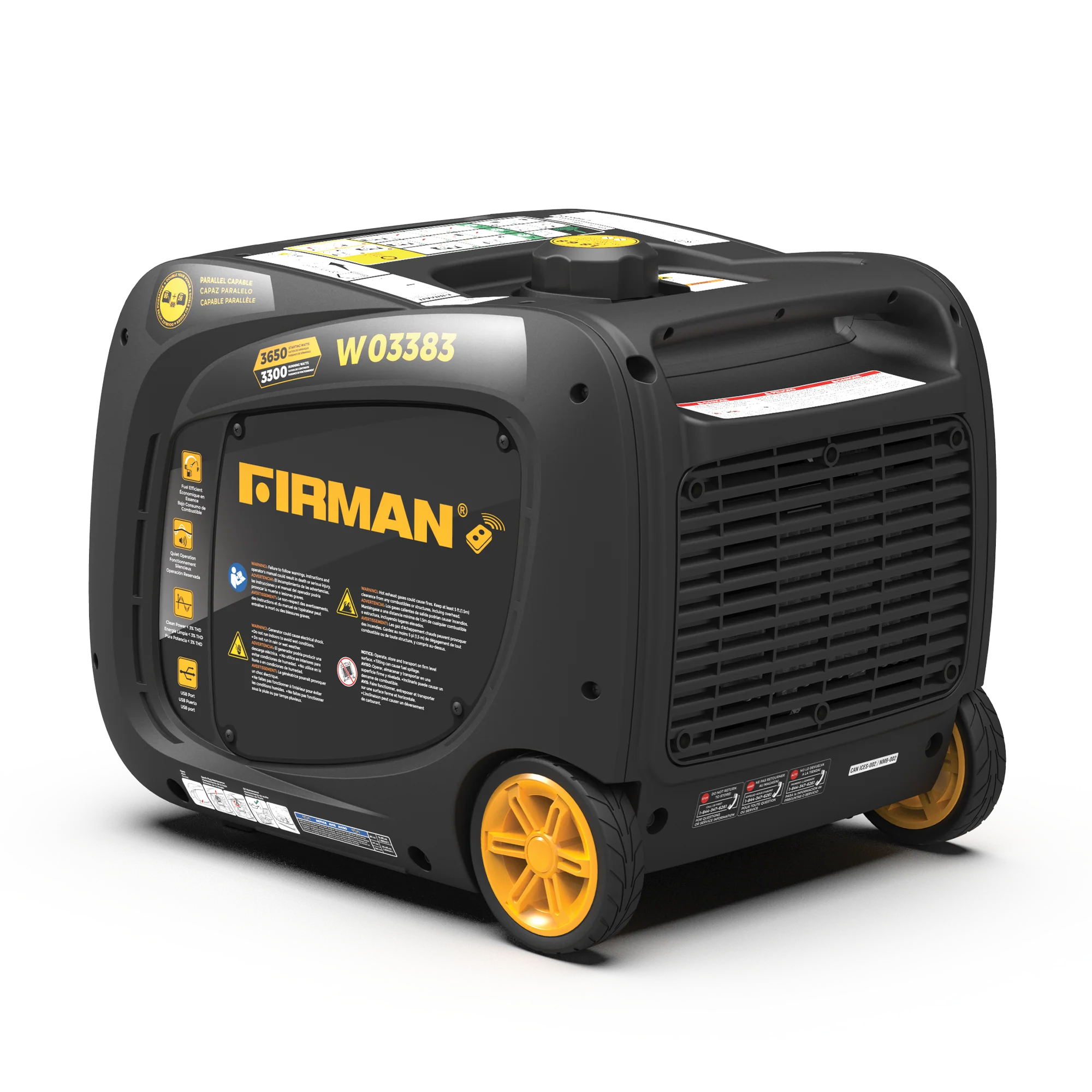 Refurbished Inverter Portable Generator 3650W Remote Start