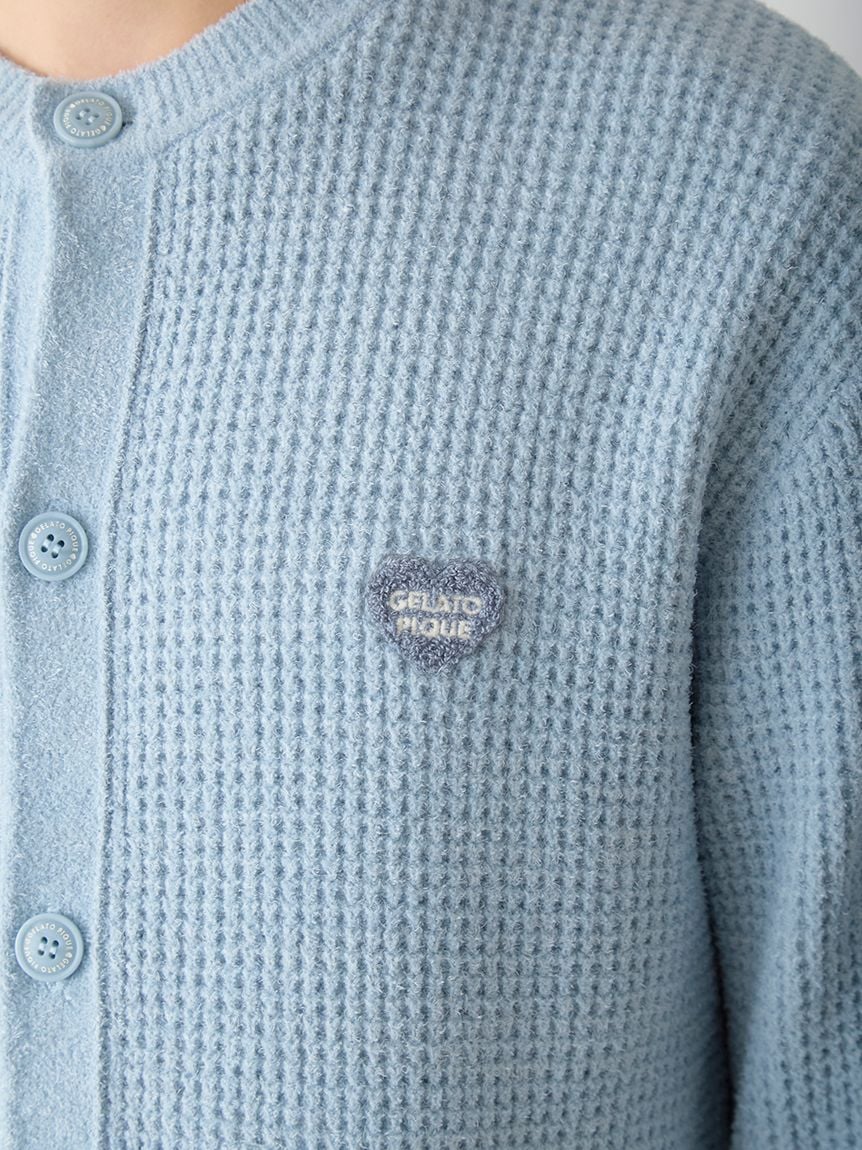 Men's Waffle Heart Sagara Knit Cardigan