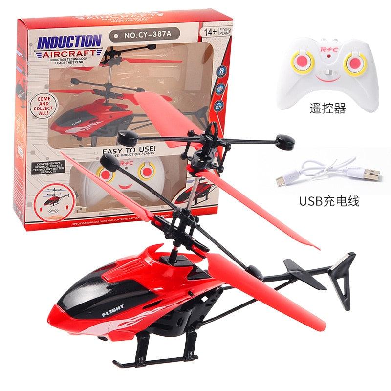 CY387 RC Helicopter - Two-Channel Suspension RC Helicopter Drop-resistant Induction Suspension Aircraft Charging Light Aircraft Kids Toy Gift for Kid