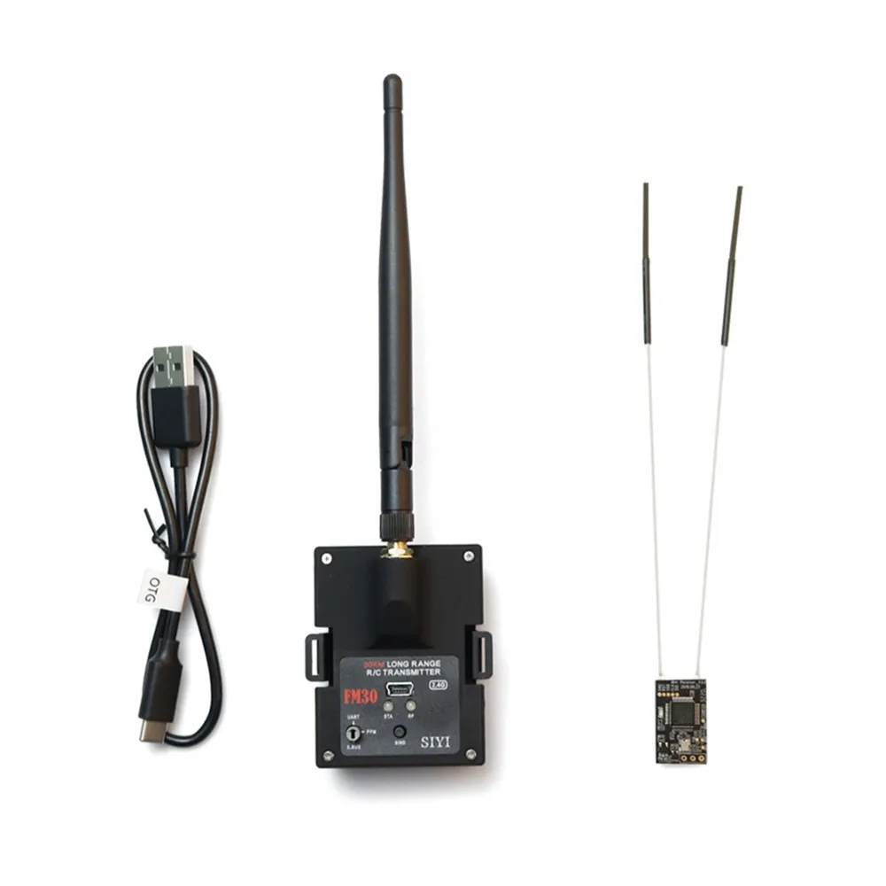 30KM Long Range SIYI FM30 Radio Module - with Datalink Telemetry Bluetooth Receiver OpenTX Racing Drones 2.4G FM30 Transmitter