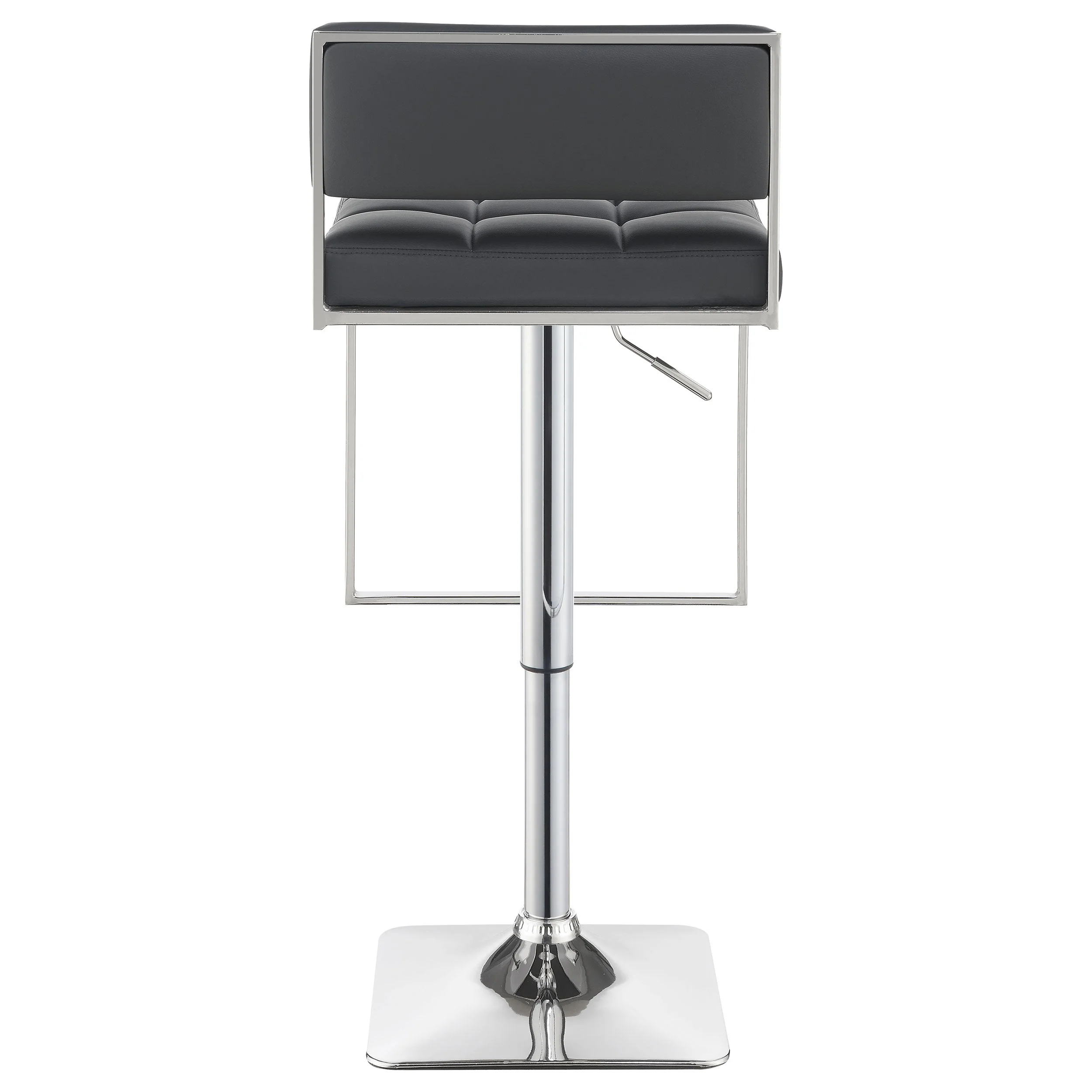 Alameda Adjustable Bar Stool Chrome and Black / Grey