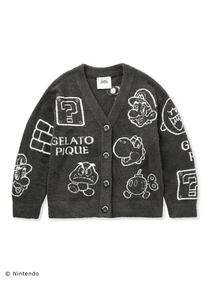 SUPER MARIO™️ WOMENS Baby Moco Character Patterned Jacquard Cardigan