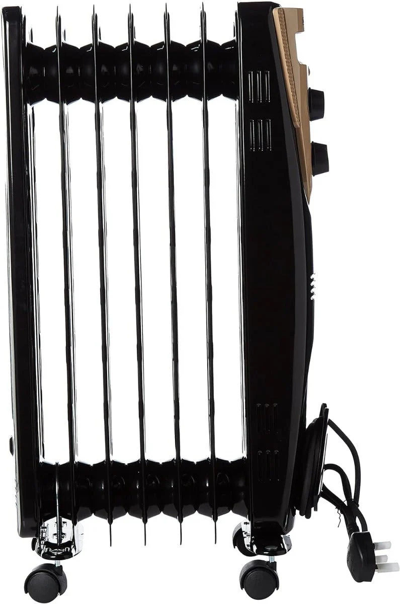 Black & Decker 7 Fin Radiator Heater 1500 watts ORO70D-B5 Oil Radiator Heater 7 Fin 220v 240 volts 50 hz