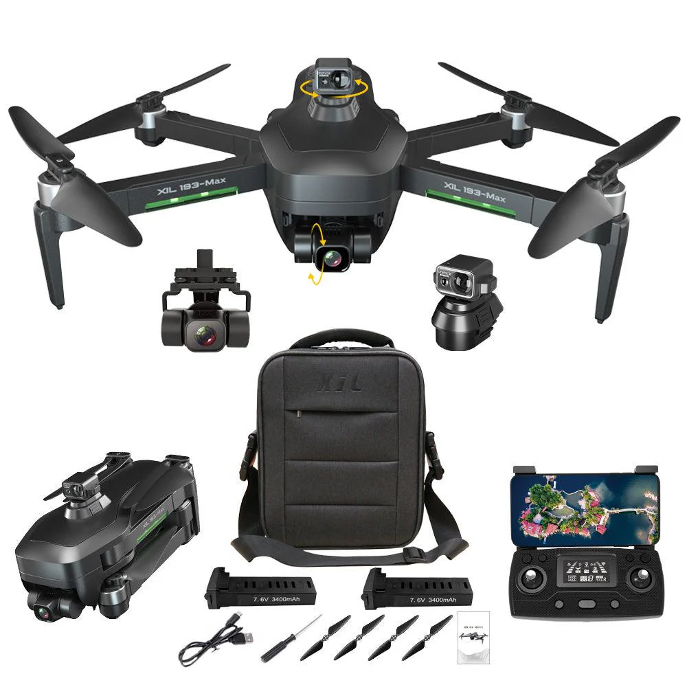 4Drc 193 Max Drone Beast 8K HD 60 Minutes Fast Drones Longue Distance Professional Drone With Camera Gps Professional Camera Drone