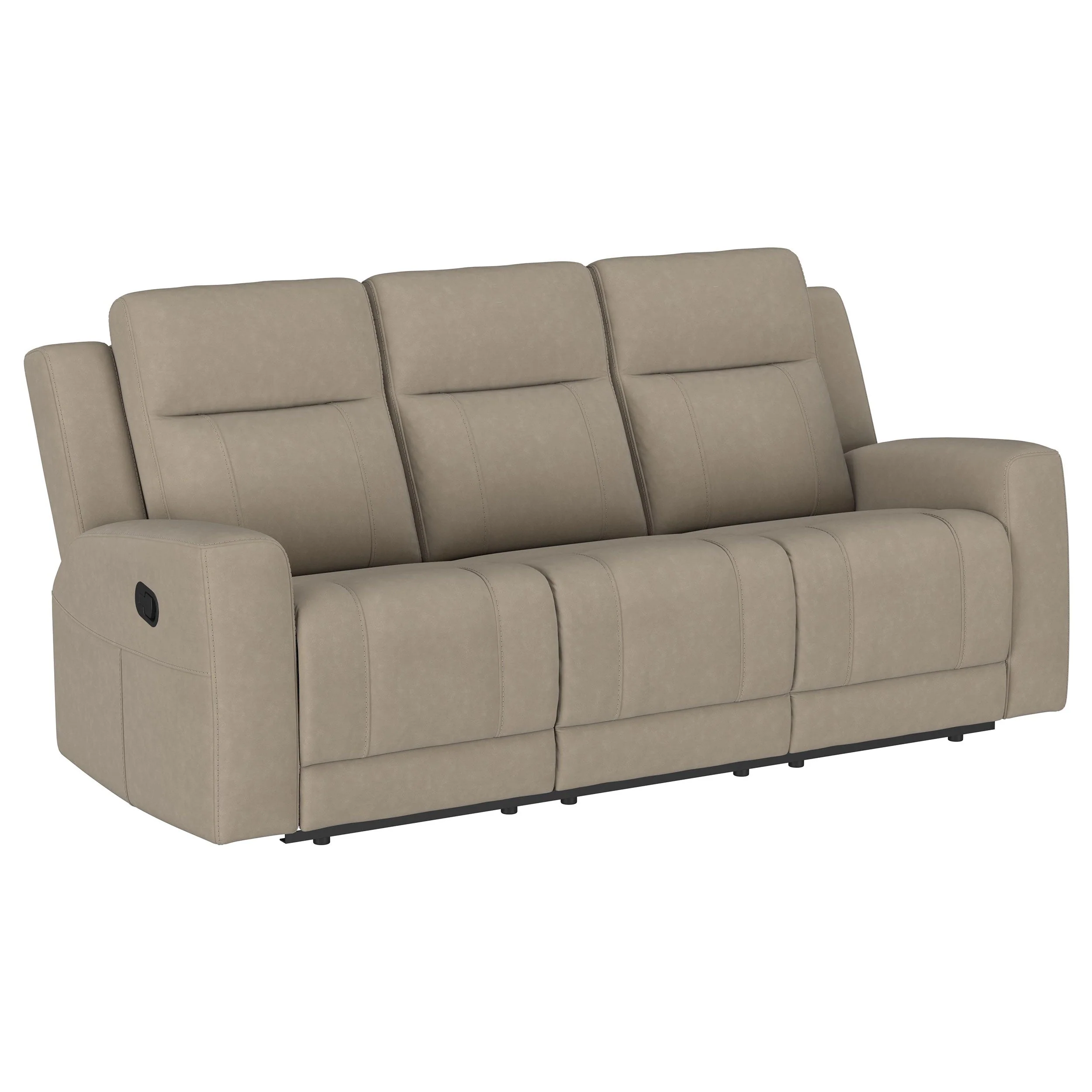 Brentwood  Upholstered Reclining Sofa Set Charcoal