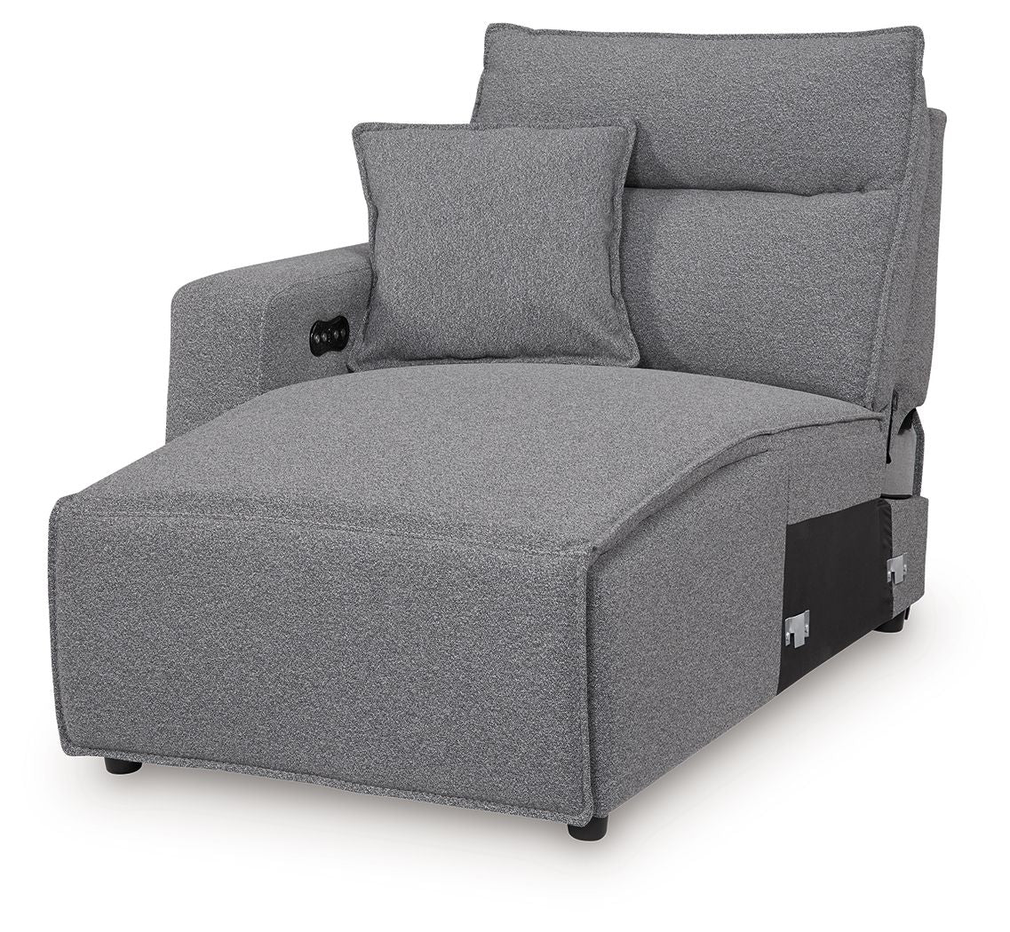 ModMax II - LAF Press Back Power Chaise - Salt And Pepper