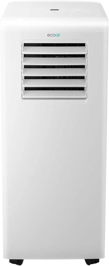 EcoAir 220 volts portable AC Air conditioner with dehumidifier and purifier filter 7000 BTU with Smart App and Remote control Energy saving Class A+ with window seal