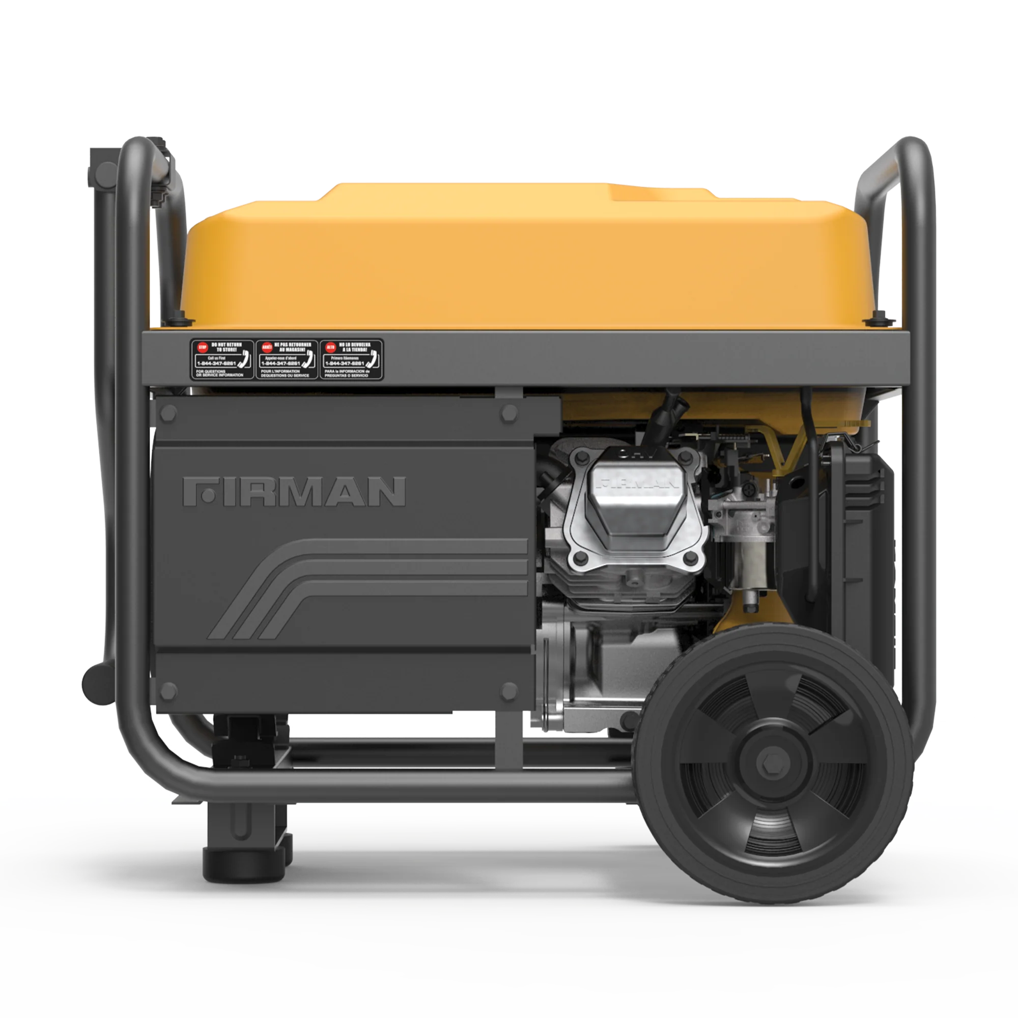 Gas Portable Generator 4550W Recoil Start 120V with CO Alert