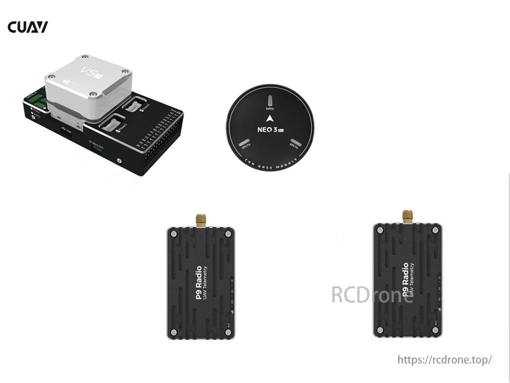 CUAV P9 Radio Data And Pixhawk Drone Fpv V5+ Flight Controller NEO 3 Pro GPS Telemetry Combo