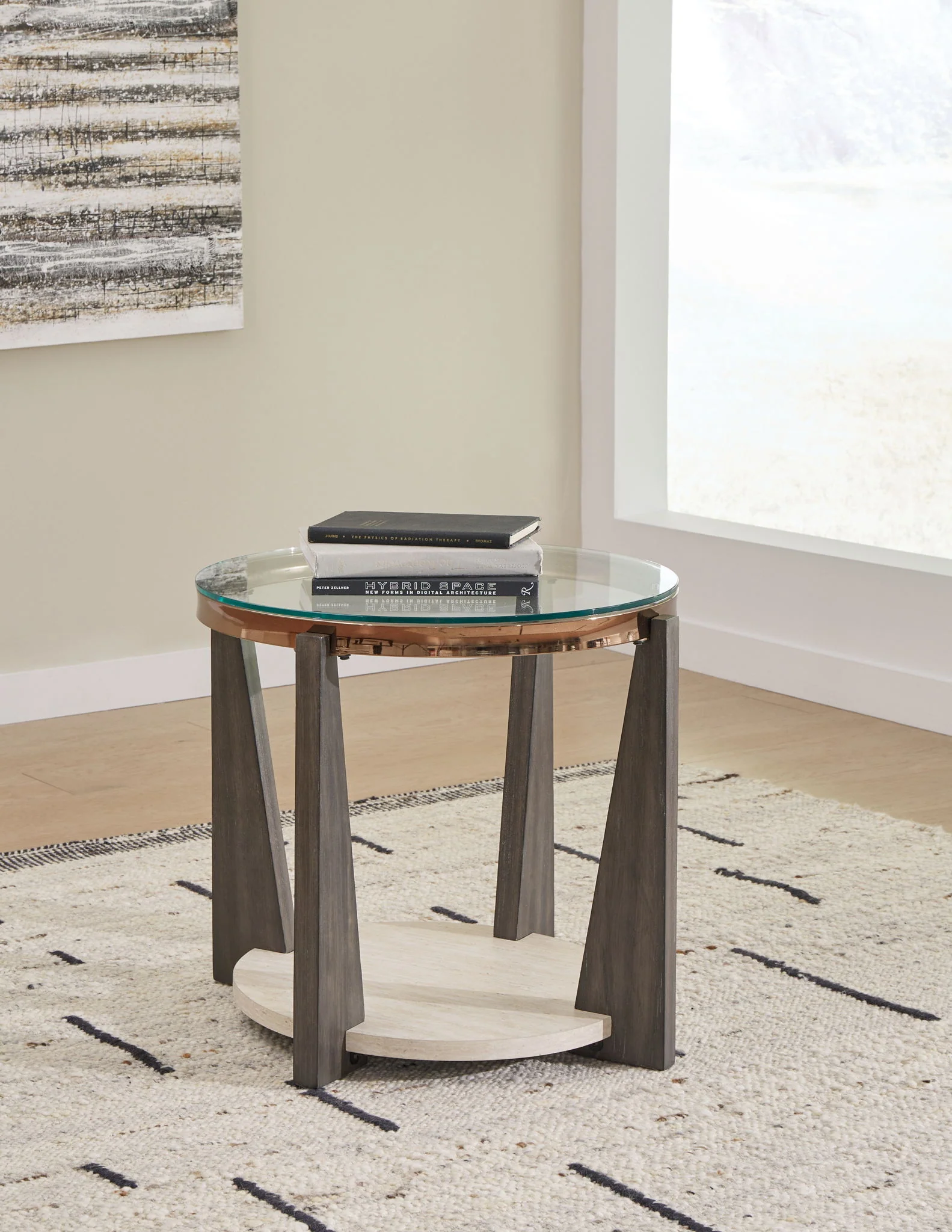 Frazwa - Round End Table - Multi