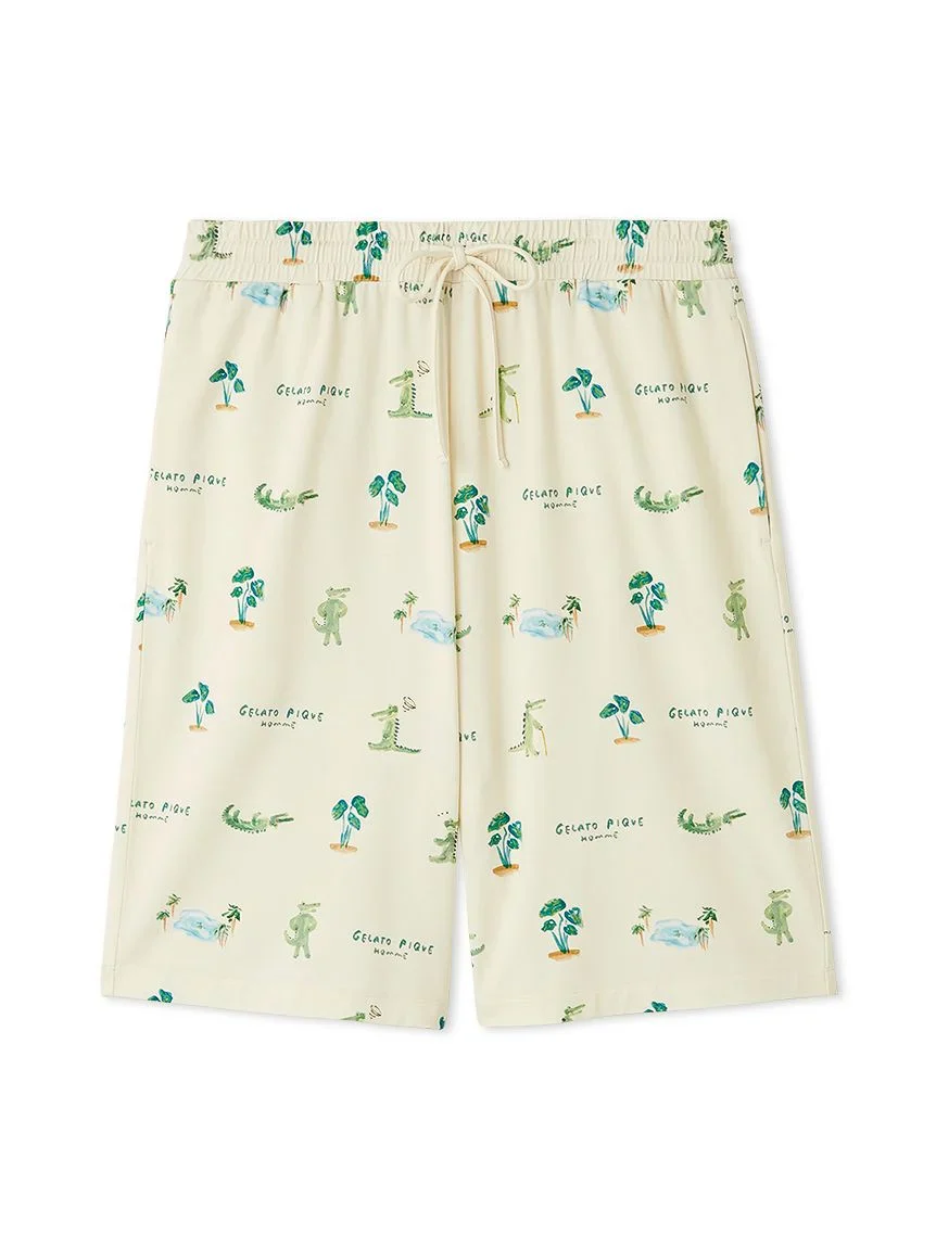 MEN's Cool-Touch Crocodile Print Shorts