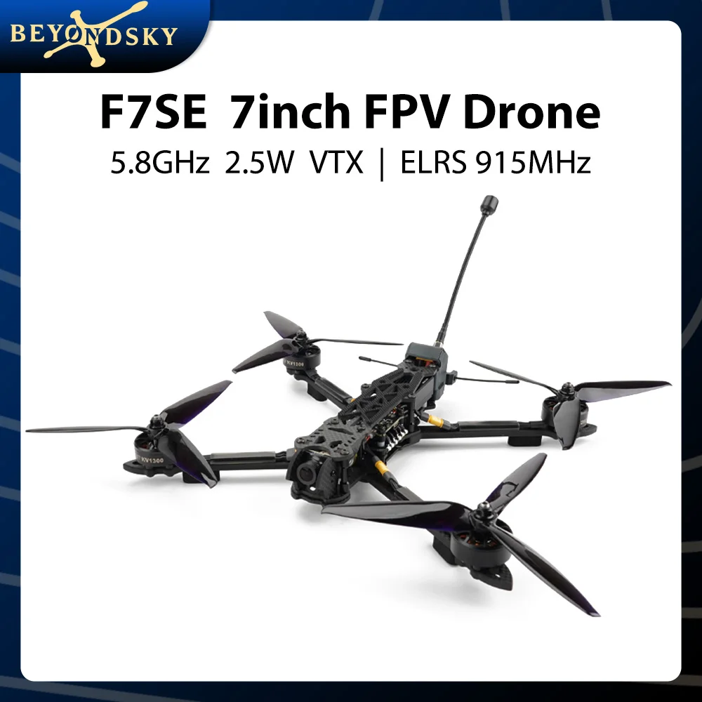 F7SE 7inch FPV Drone - 2kg Payload F405 FC 55A ESC 5.8GHz 2.5W VTX ELRS 915MHz Long Range FPV Racing Drone