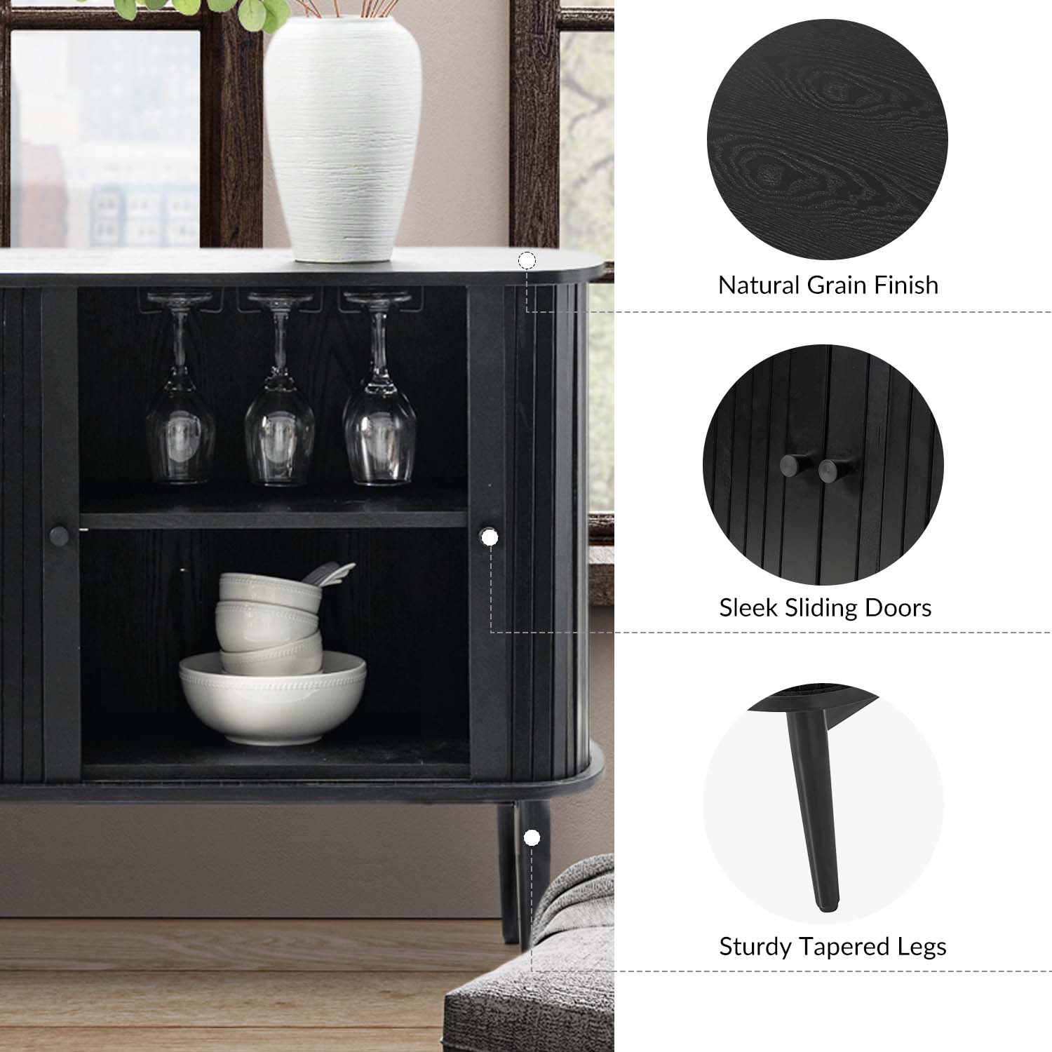 Armin Sideboard in Black