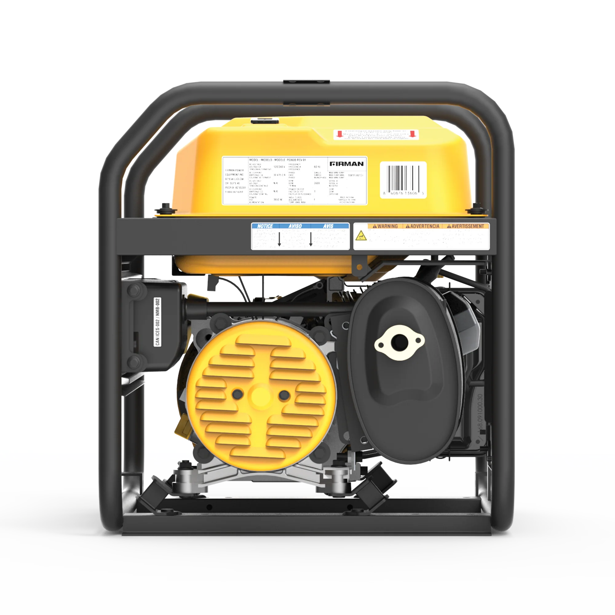 Gas Portable Generator 4550W Recoil Start 120/240V