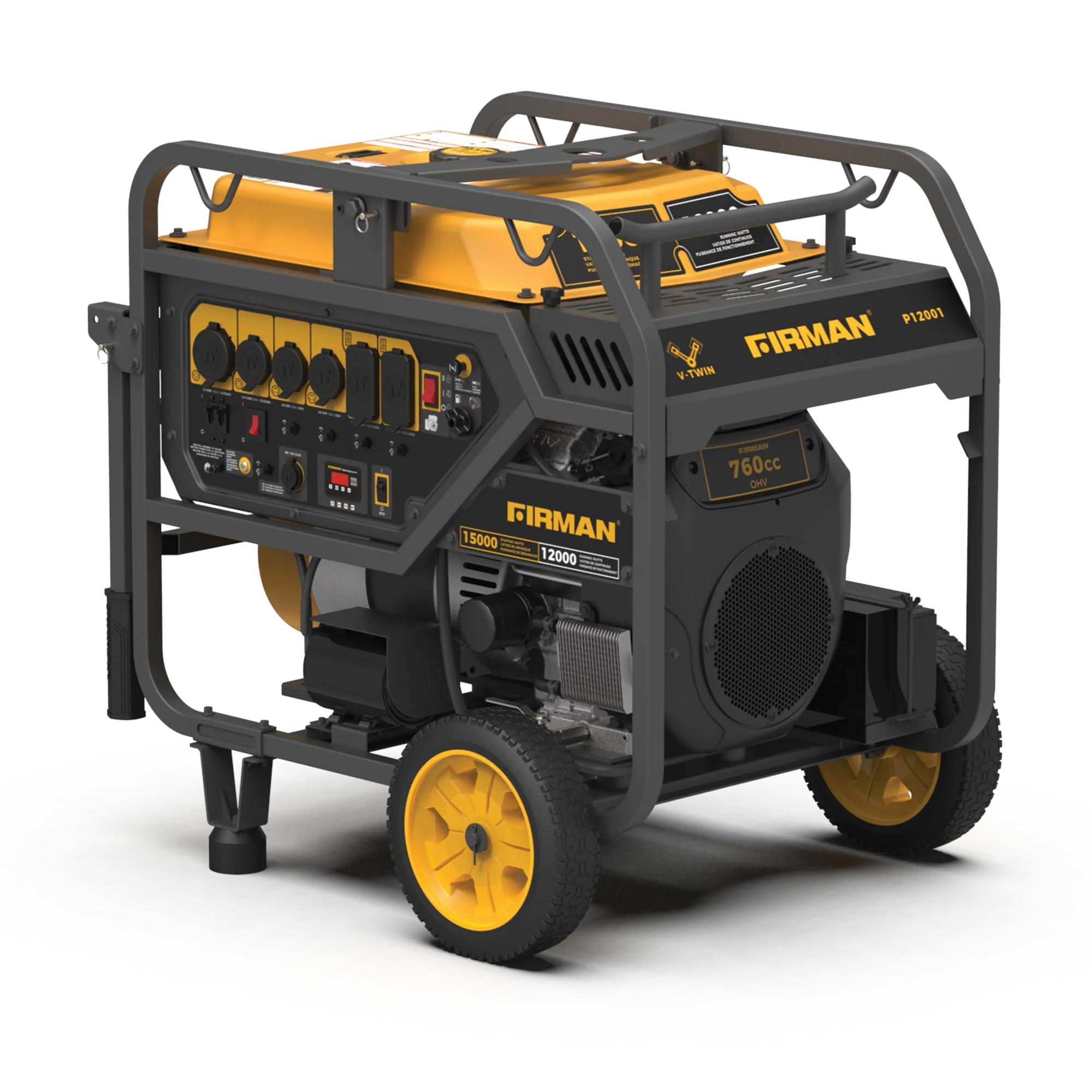 Gas Portable Generator 15000W Electric Start 120/240V