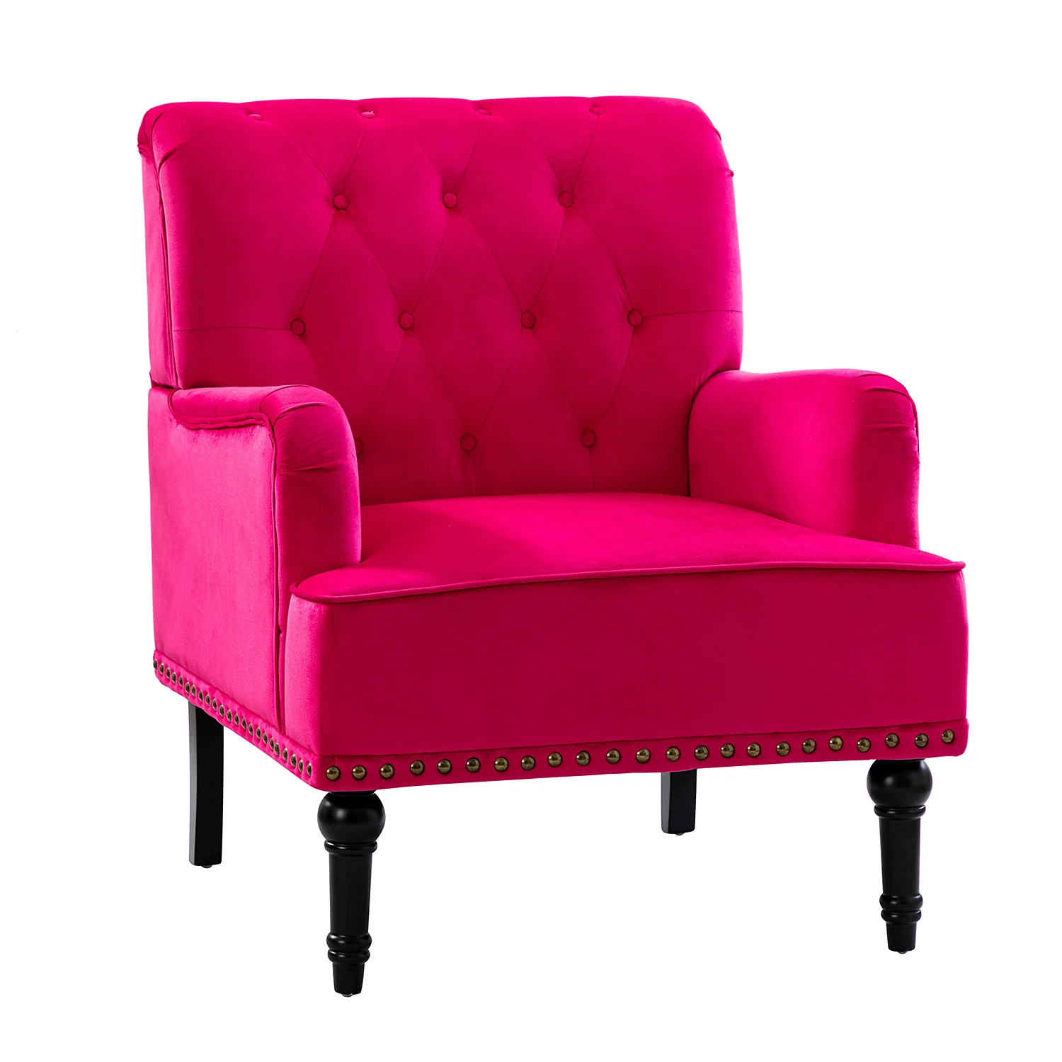 Battista Armchair in Fuchsia