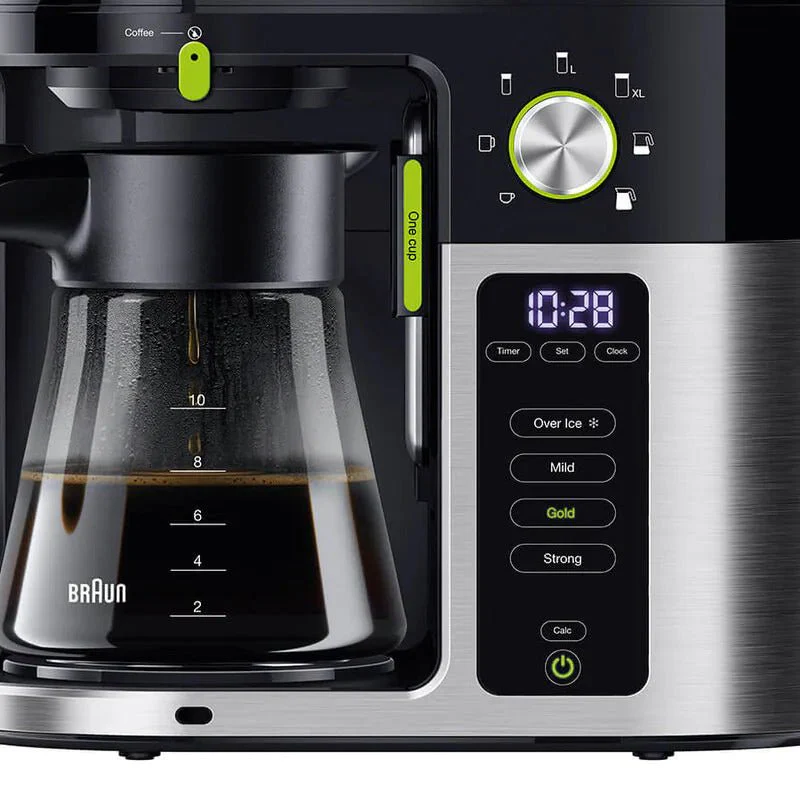 Braun KF9050BK  Multi Serve Drip Coffee Machine Stainless / Black  220 v 240 volt 50 hz