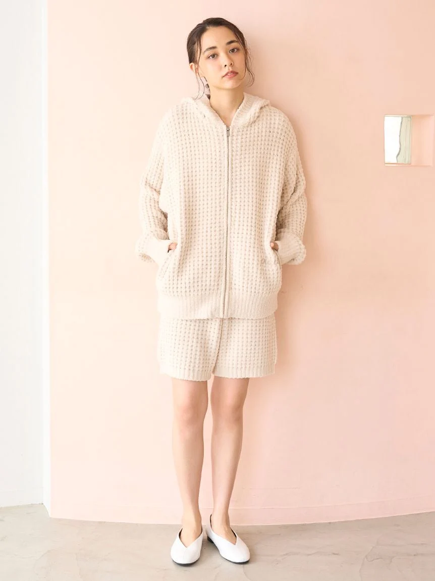 Unisex Waffle Knit Hoodie