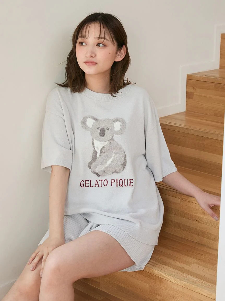 Koala Jacquard Airy Moco Pullover