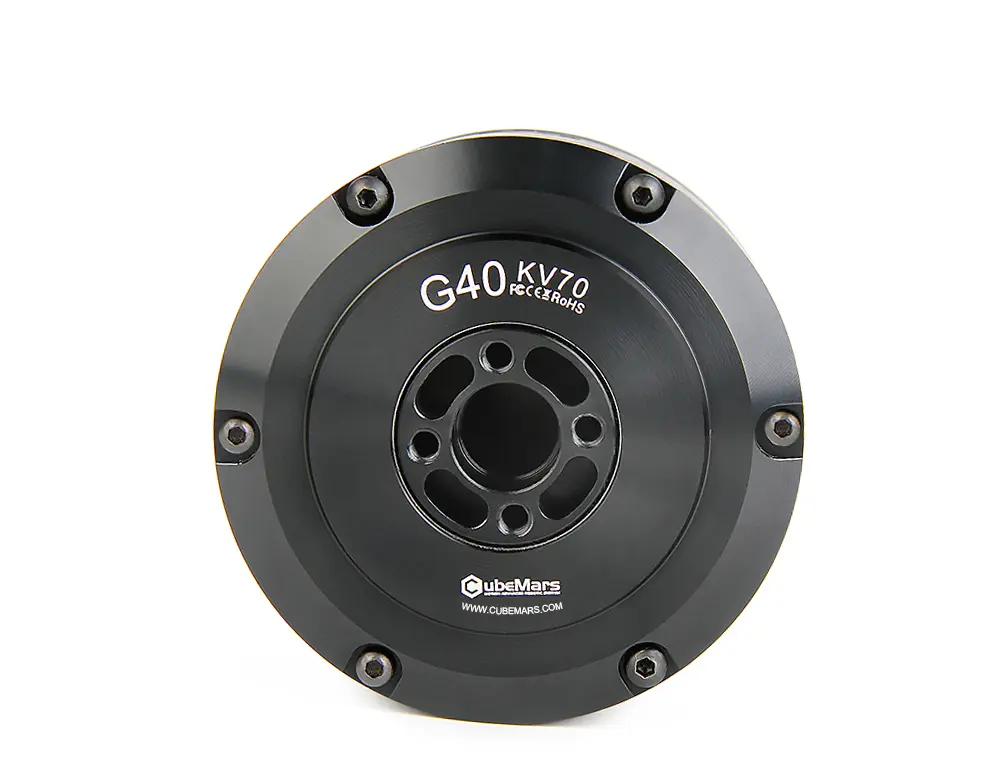 CubeMars G40 KV70 KV210 Gimbal Motor, Large Hollow Shaft, Low Cogging, High Torque Density, Waterproof